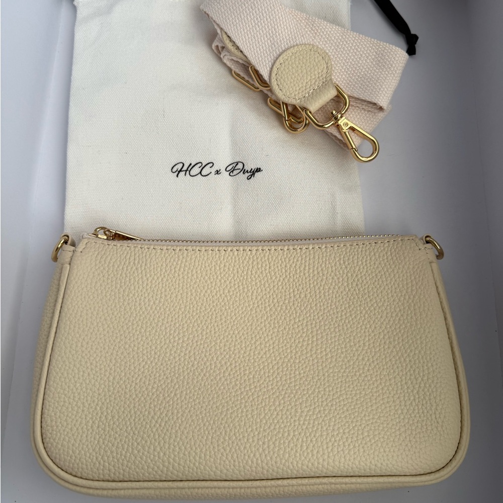 HCC X DUYP Butter Cream Togo leather Crossbody Bag